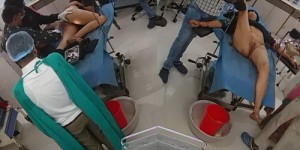 Video of a woman's surgery in a maternity hospital (Indian maternity hospital 13-16)